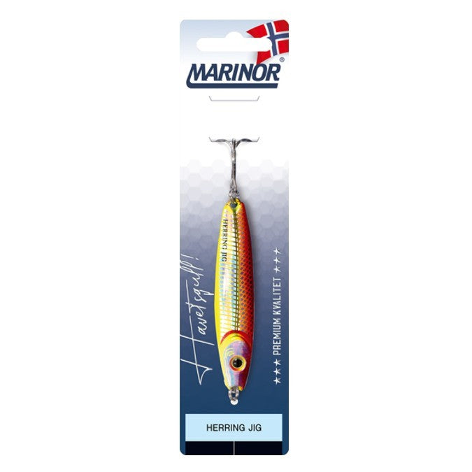Herring Jig - gull/rød